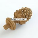 SET OF 10 carved Pineapple newel post cap, Solid Wood (oak, beech) Finial