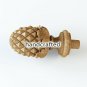 SET OF 10 carved Pineapple newel post cap, Solid Wood (oak, beech) Finial