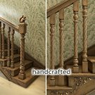 Custom Made Exterior Newel Post for Staircase (Set of 2) hand carved wood