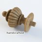 SET OF 10 Unfinished Decorative Carved Newel Post Cap, Solid Wood (oak, beech)