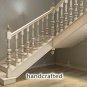 SET OF 10 Unfinished Decorative Carved Newel Post Cap, Solid Wood (oak, beech)