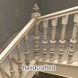 SET OF 10 Unfinished Decorative Carved Newel Post Cap, Solid Wood (oak, beech)
