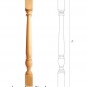 Craftsman style cutting spindles designs - Stair parts (10 pc.)