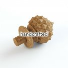 SET OF 10 Unfinished decorative carved wood Finial, Newel Post decor