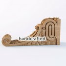 Pair carved wood corbels, decorative corbels wood carving, fireplace surround