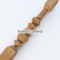 Ornamental banister newel post for staircase - Wooden stair parts (Set of 2)