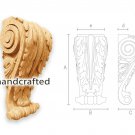 Carved wood corbels (SET OF 10 ), Ornate carved wood corbels for trim