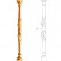 Victorian oak balusters designs - Stair parts (10 pc.)