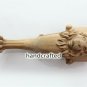SET OF 4 Wooden coffee table legs, carved feets - Lion head and paw