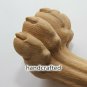 SET OF 4 Wooden coffee table legs, carved feets - Lion head and paw