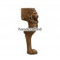 SET OF 4 Wooden coffee table legs, carved feets - Lion head and paw