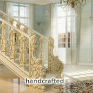 Hand Carved Wooden Banister Post for sale (Set of 2) Wood