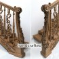 Architectural Stair Newel Post for interior (Set of 2) hand carved wood