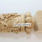 Wood Carving Exterior Newel Post for Staircase (Set of 2) hand carved wood