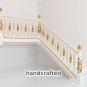 Wood Carving Exterior Newel Post for Staircase (Set of 2) hand carved wood