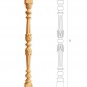 Antique stair banister and spindles designs - Stair parts (10 pc.)
