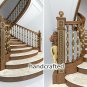 Hand carved Stair Newel Post for interior (Set of 2) hand carved wood