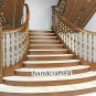 Hand carved Stair Newel Post for interior (Set of 2) hand carved wood