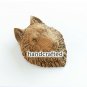 SET OF 10 Wolf head hand carved wood, wood carving mask wolf, decorative animal