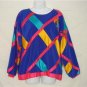 OOAK Handmade Funky Colorful Shirt Medium Blue Pink Med