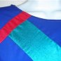 OOAK Handmade Funky Colorful Shirt Medium Blue Pink Med