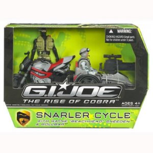 Gi Joe Rise of Cobra SNARLER CYCLE NIB w/ rollbar!