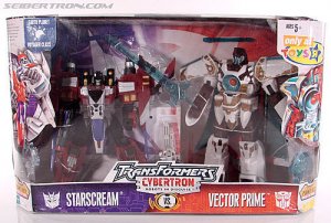 Transformers Cybertron Starscream Vs Vector Prime MISB NEW Toys R Us Exclusive!!