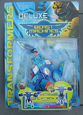 transformers beast machines sonic attack jet moc rare