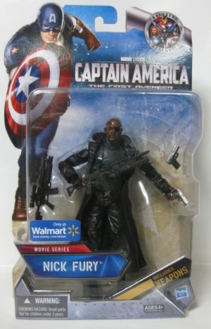 NICK FURY Captain America Avenger Movie Figure Walmart moc