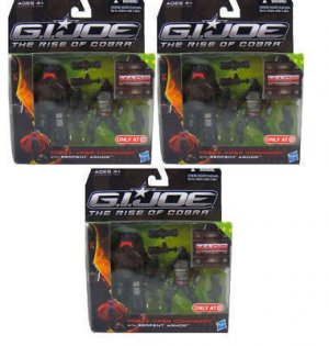 GI Joe MOC Lot 3 SNAKE Serpent Armor Target Exclusive