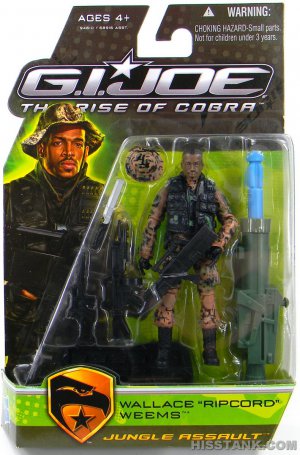 GI Joe Rise of Cobra ROC MOC JUNGLE ASSAULT RIPCORDr