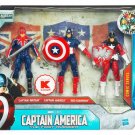 Captain America 3.75 The International Patriots BRITAIN RED GUARDIAN & AMERICA