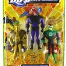 DC UNIVERSE JLU GOLDFACE, EVIL STAR & KYLE RAYNER 4" ACTION FIGURE 3-PACK