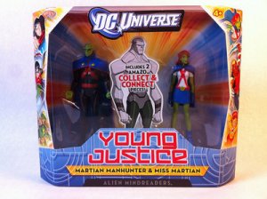 dc YOUNG JUSTICE universe FIGURE martian MANHUNTER miss MEGAN set amazo