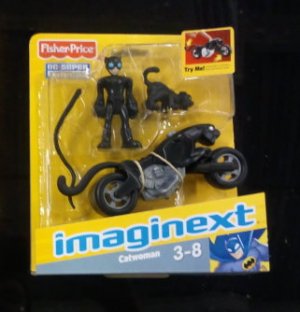 Fisher Price Batman Imaginext Catwoman & Bike DC Super Friends VHTF NEW!!!