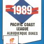 1989 Albuquerque Dukes ProCards 87 Checklist