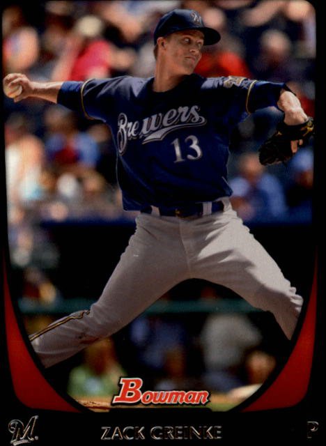 2011 Bowman 125 Zack Greinke