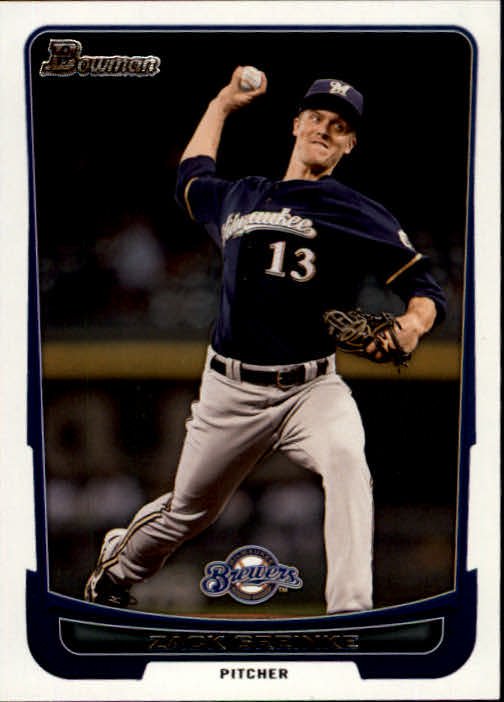 2012 Bowman 48 Zack Greinke