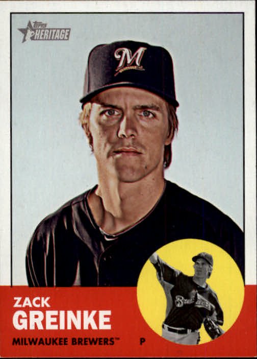 2012 Topps Heritage 320 Zack Greinke