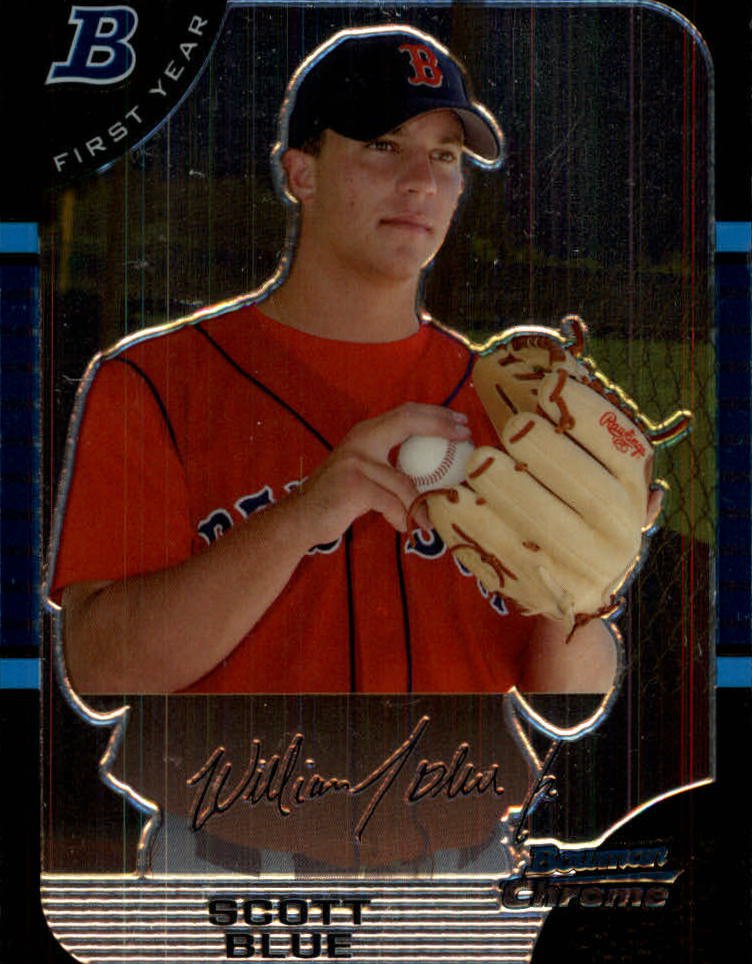 2005 Bowman Chrome Draft 76 Scott Blue FY RC