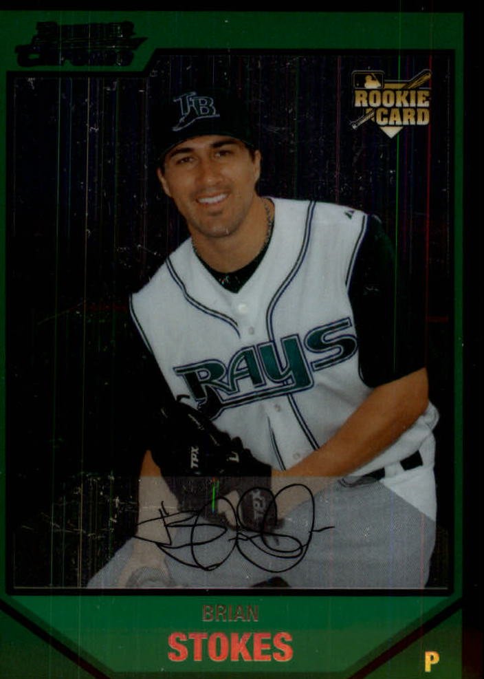 2007 Bowman Chrome Draft BDP37 Brian Stokes (RC)