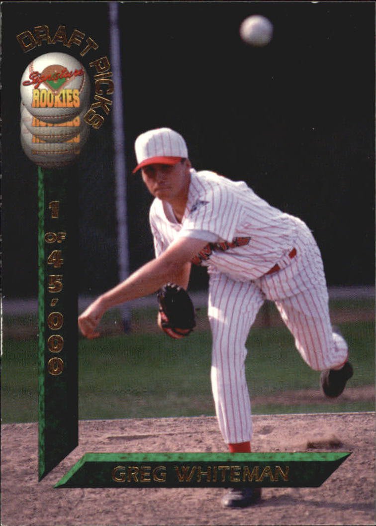1994 Signature Rookies Draft Picks 67 Greg Whiteman