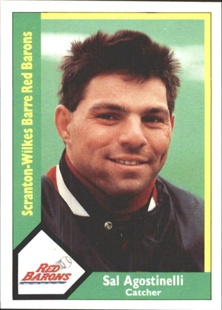 1990 Scranton Red Barons CMC 11 Sal Agostinelli