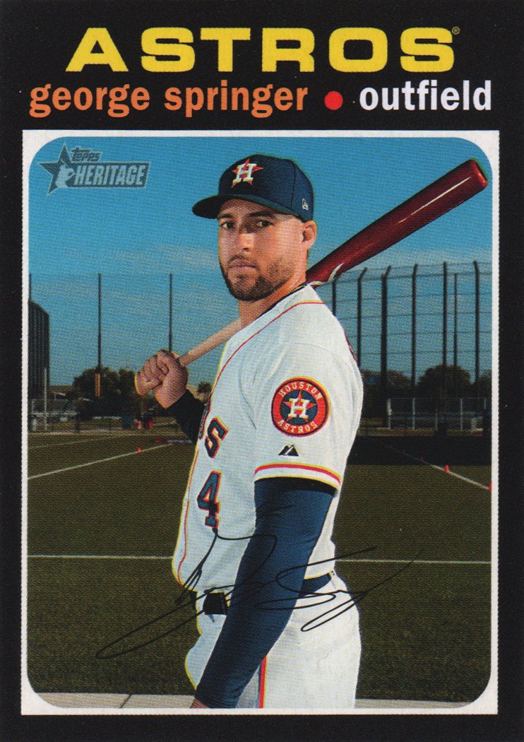 2020 Topps Heritage 244 George Springer