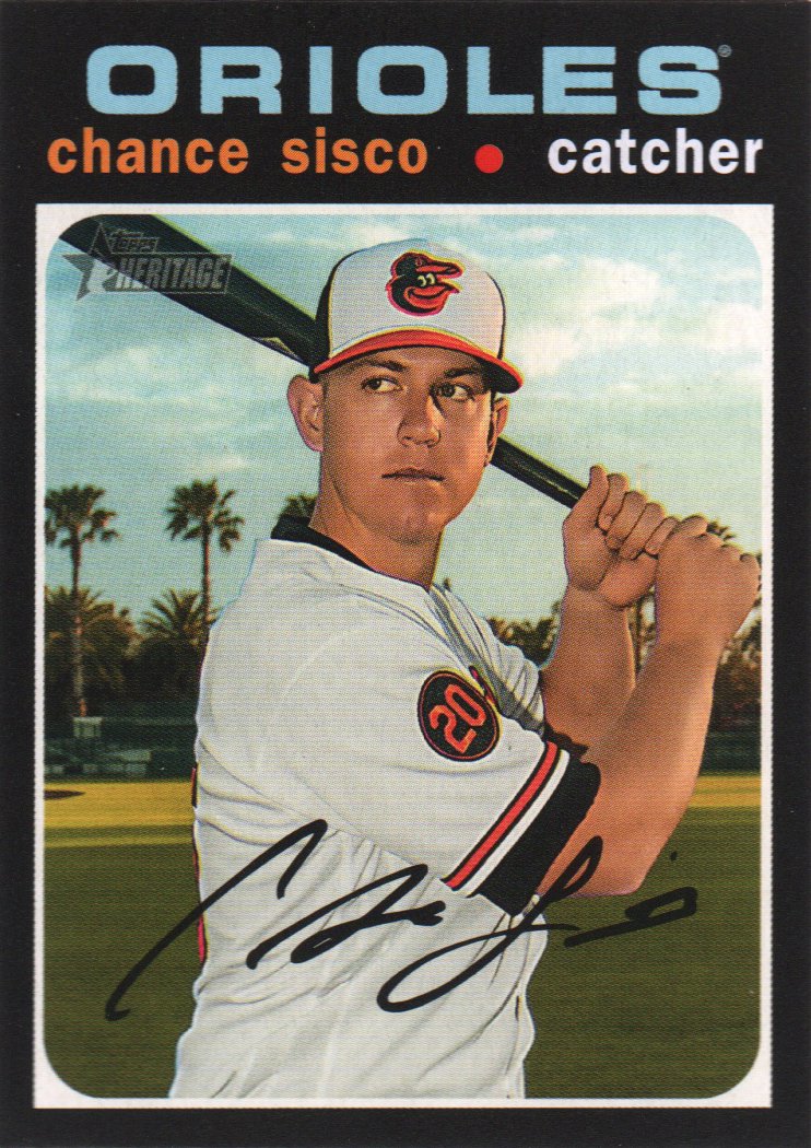 2020 Topps Heritage 357 Chance Sisco