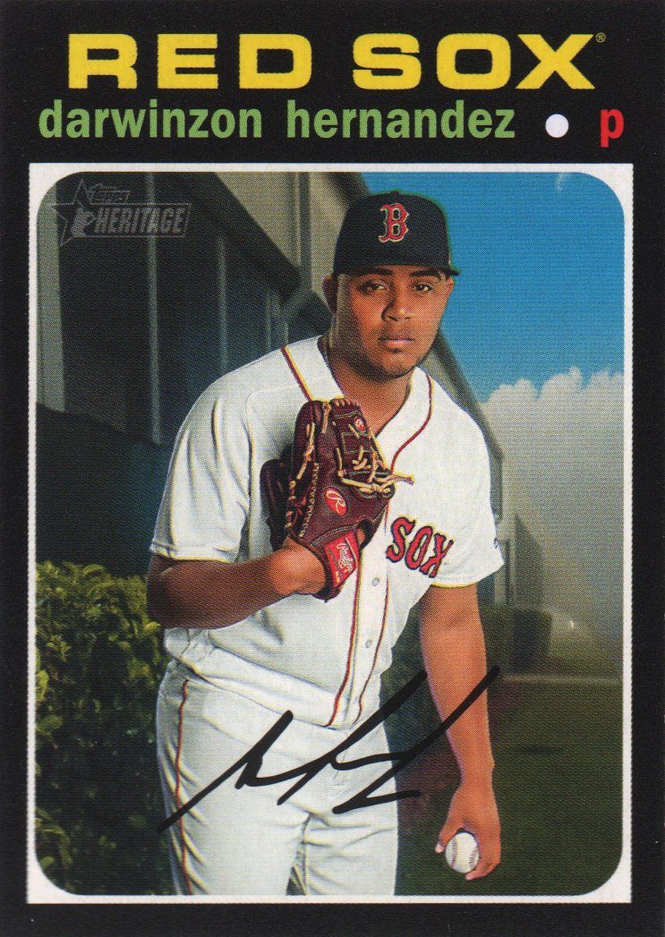 2020 Topps Heritage 381 Darwinzon Hernandez