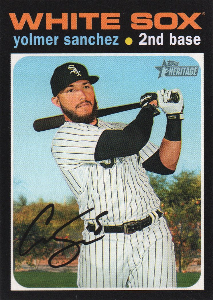 2020 Topps Heritage 372 Yolmer Sanchez