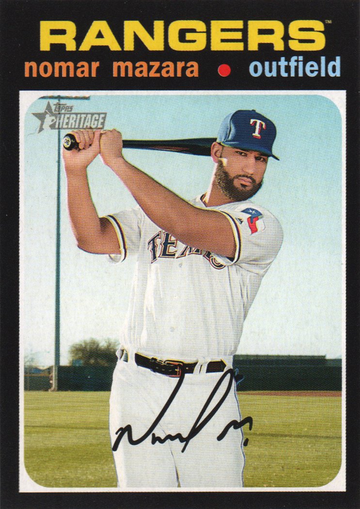 2020 Topps Heritage 306 Nomar Mazara