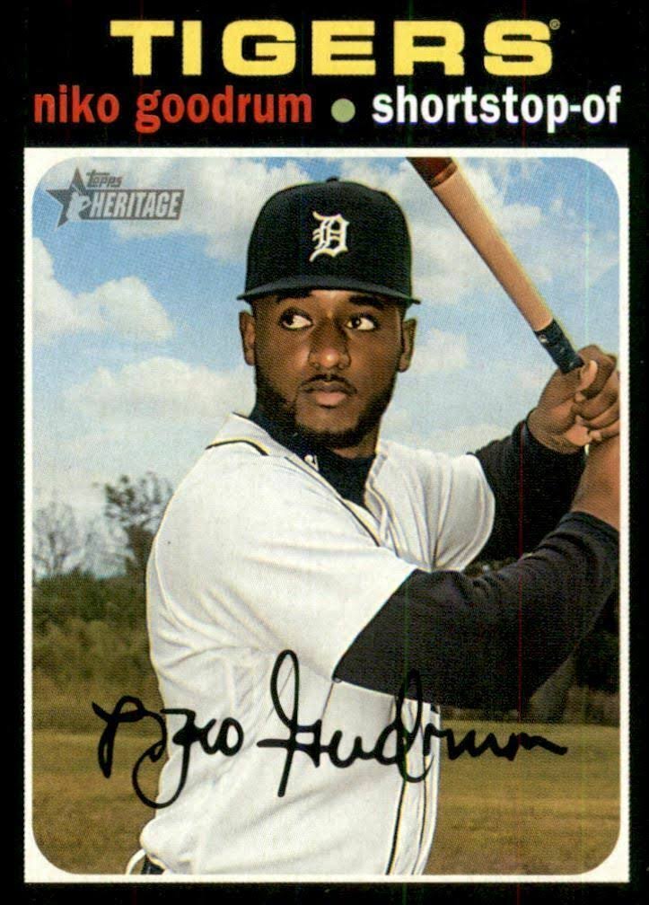2020 Topps Heritage 388 Niko Goodrum