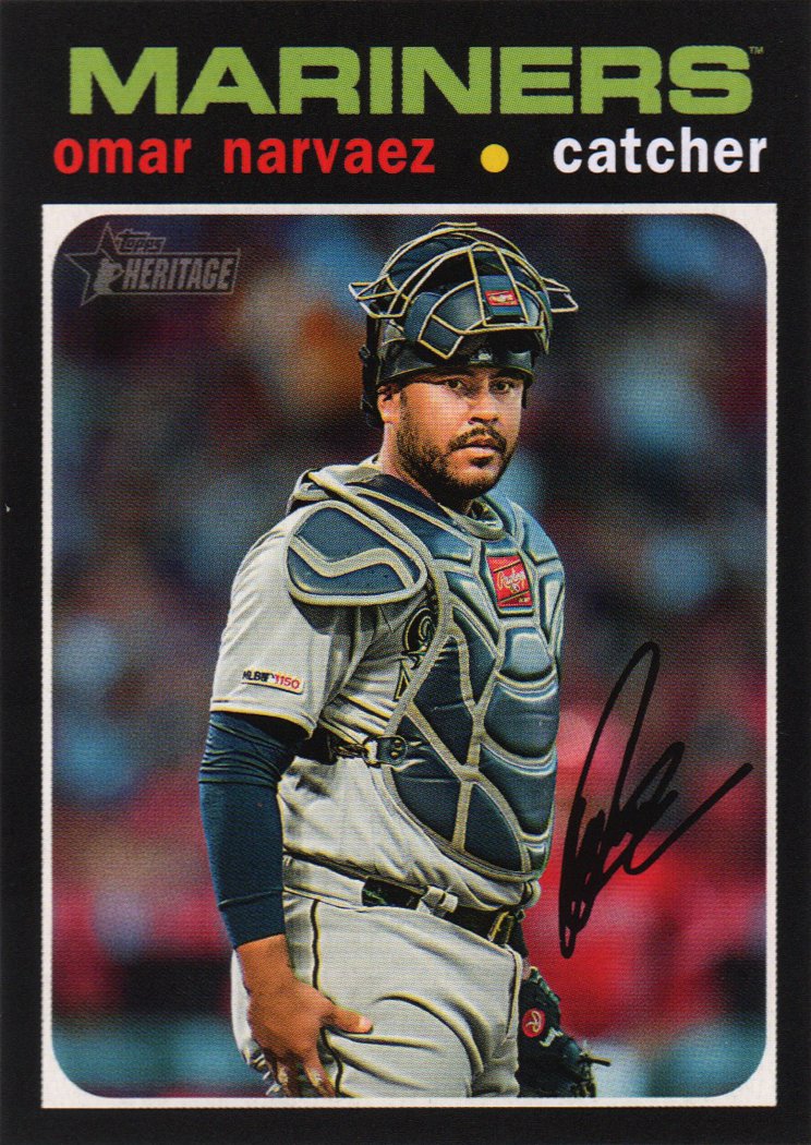 2020 Topps Heritage 28 Omar Narvaez